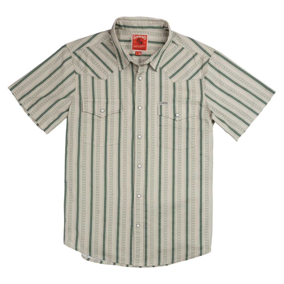 Sendero Provisions Co. The Wyatt Pearl Snap Short Sleeve Print Shirt