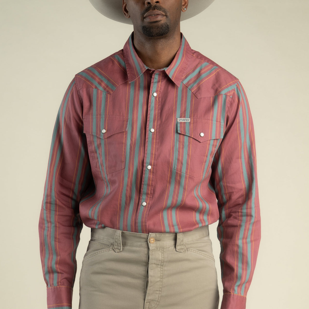 Sendero Provisions Co. The Wyatt Pearl Snap Long Sleeve Print Shirt