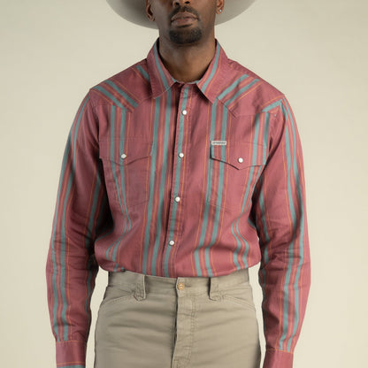 Sendero Provisions Co. The Wyatt Pearl Snap Long Sleeve Print Shirt