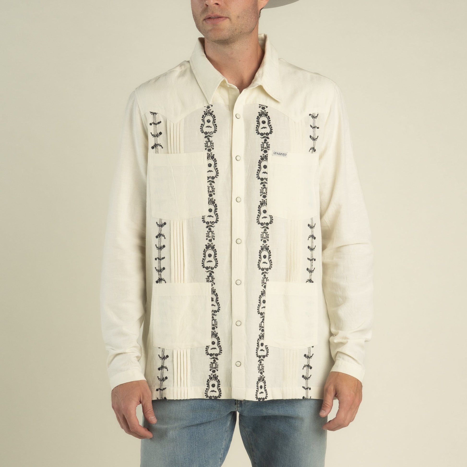 Sendero Provisions Co. Caballero Guayabera Long Sleeve Shirt