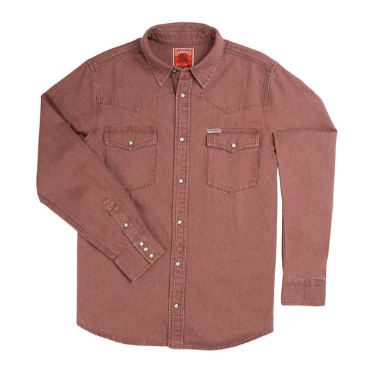 Sendero Provisions Co. The Wyatt Pearl Snap Long Sleeve Denim Shirt