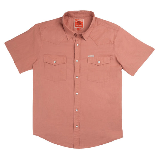 Sendero Provisions Co. The Wyatt Pearl Snap Short Sleeve Solid Shirt