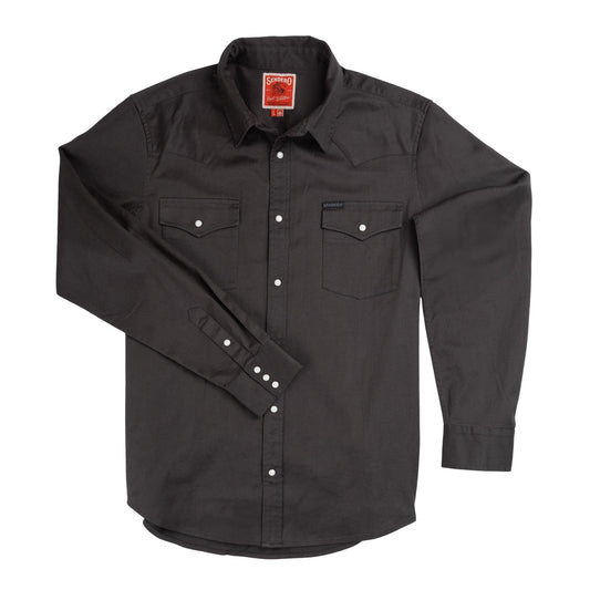 Sendero Provisions Co. The Wyatt Pearl Snap Long Sleeve Solid Shirt