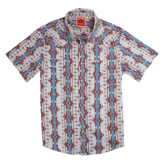Sendero Provisions Co. The Wyatt Pearl Snap Short Sleeve Print Shirt