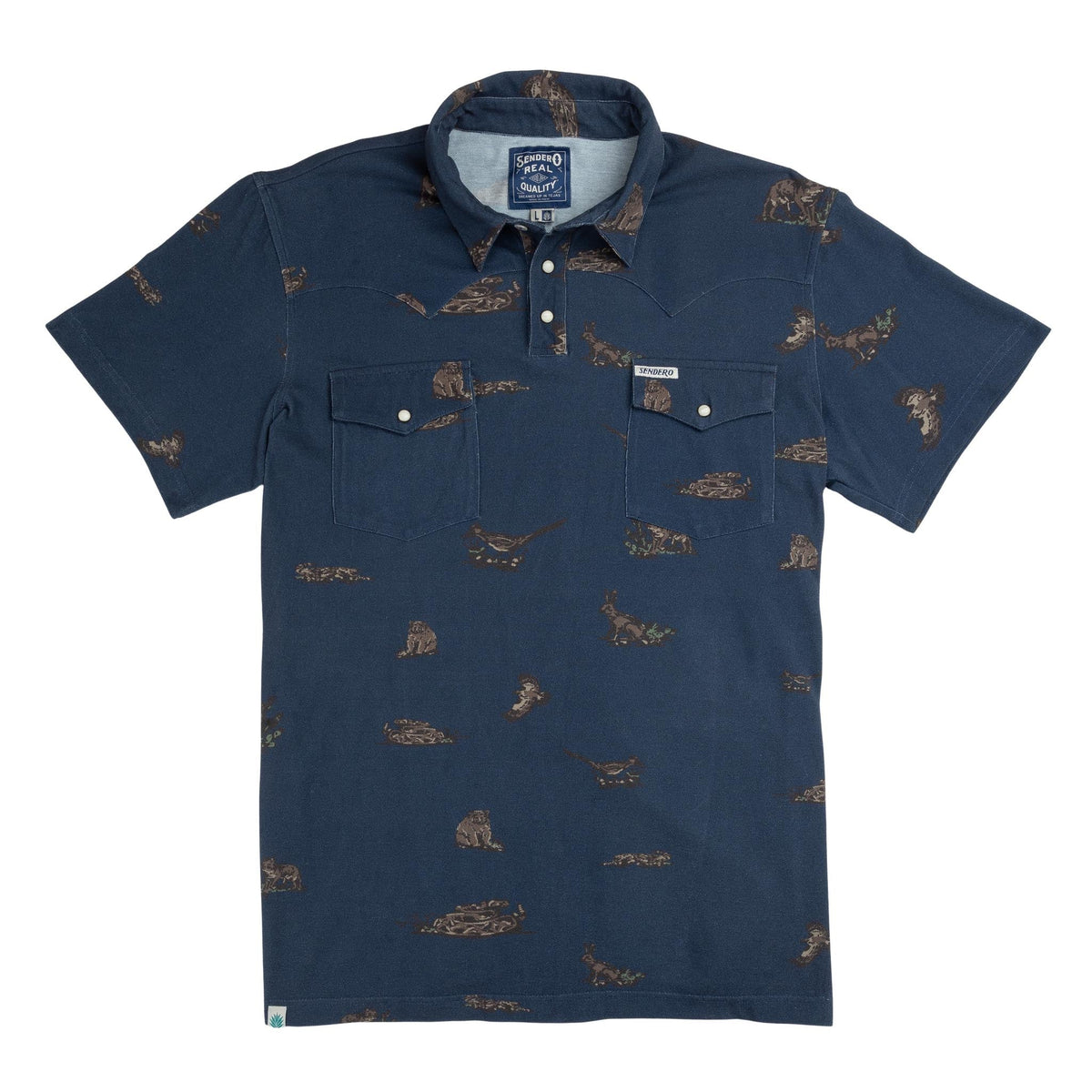 Sendero Provisions Co. Cantina Pique Polo Short Sleeve Shirt