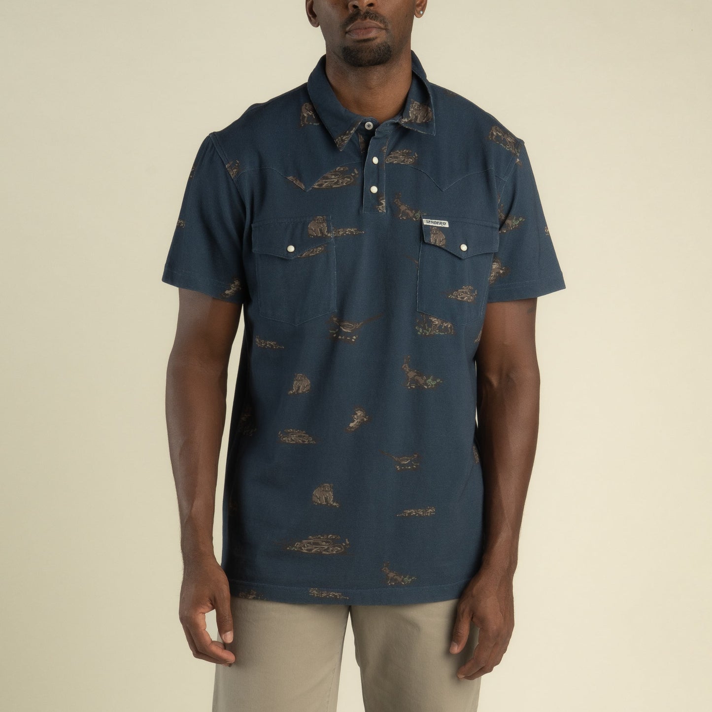 Sendero Provisions Co. Cantina Pique Polo Short Sleeve Shirt