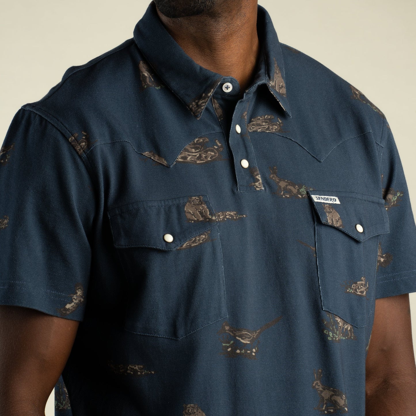 Sendero Provisions Co. Cantina Pique Polo Short Sleeve Shirt