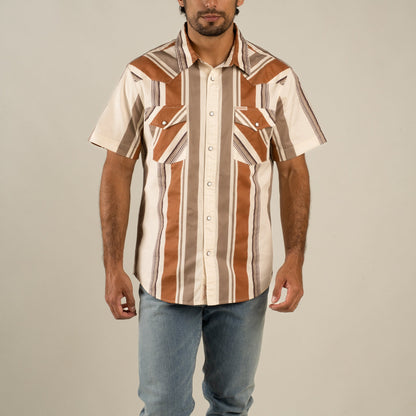 Sendero Provisions Co. The Wyatt Pearl Snap Short Sleeve Print Shirt