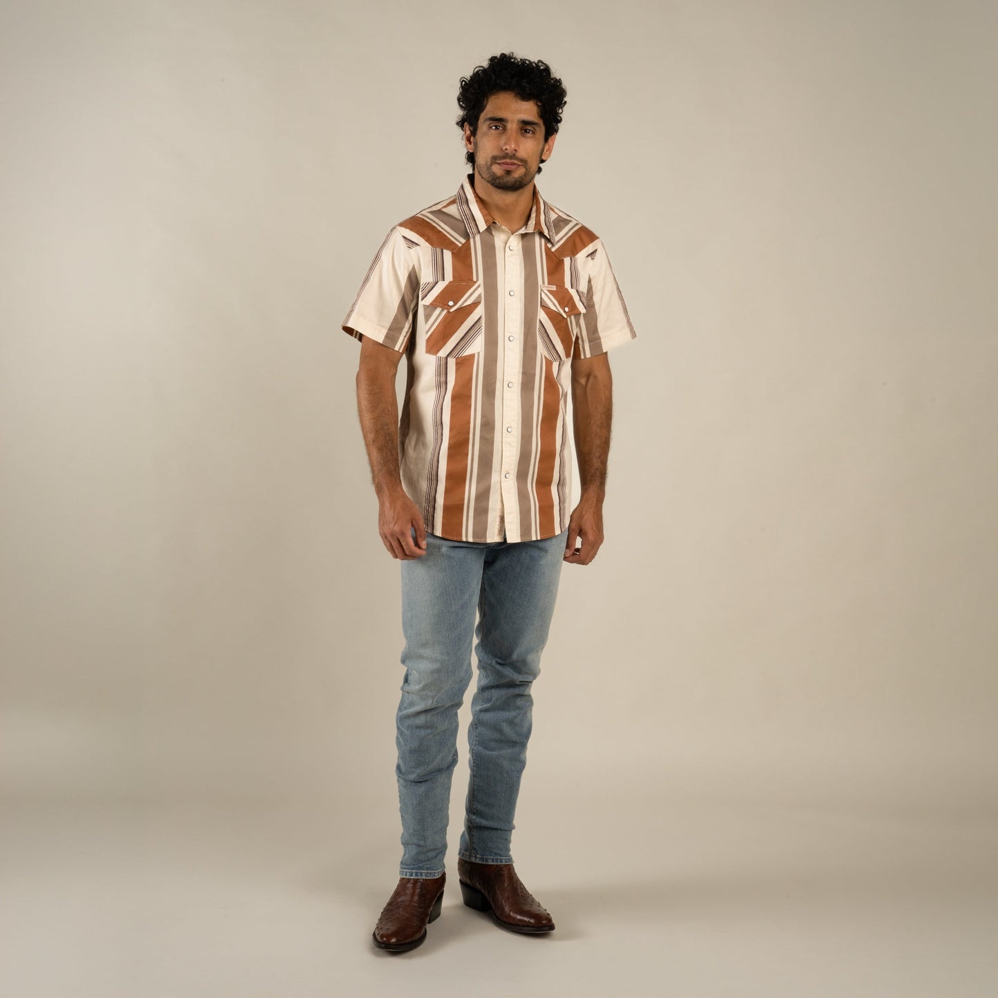 Sendero Provisions Co. The Wyatt Pearl Snap Short Sleeve Print Shirt