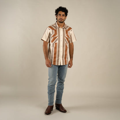 Sendero Provisions Co. The Wyatt Pearl Snap Short Sleeve Print Shirt