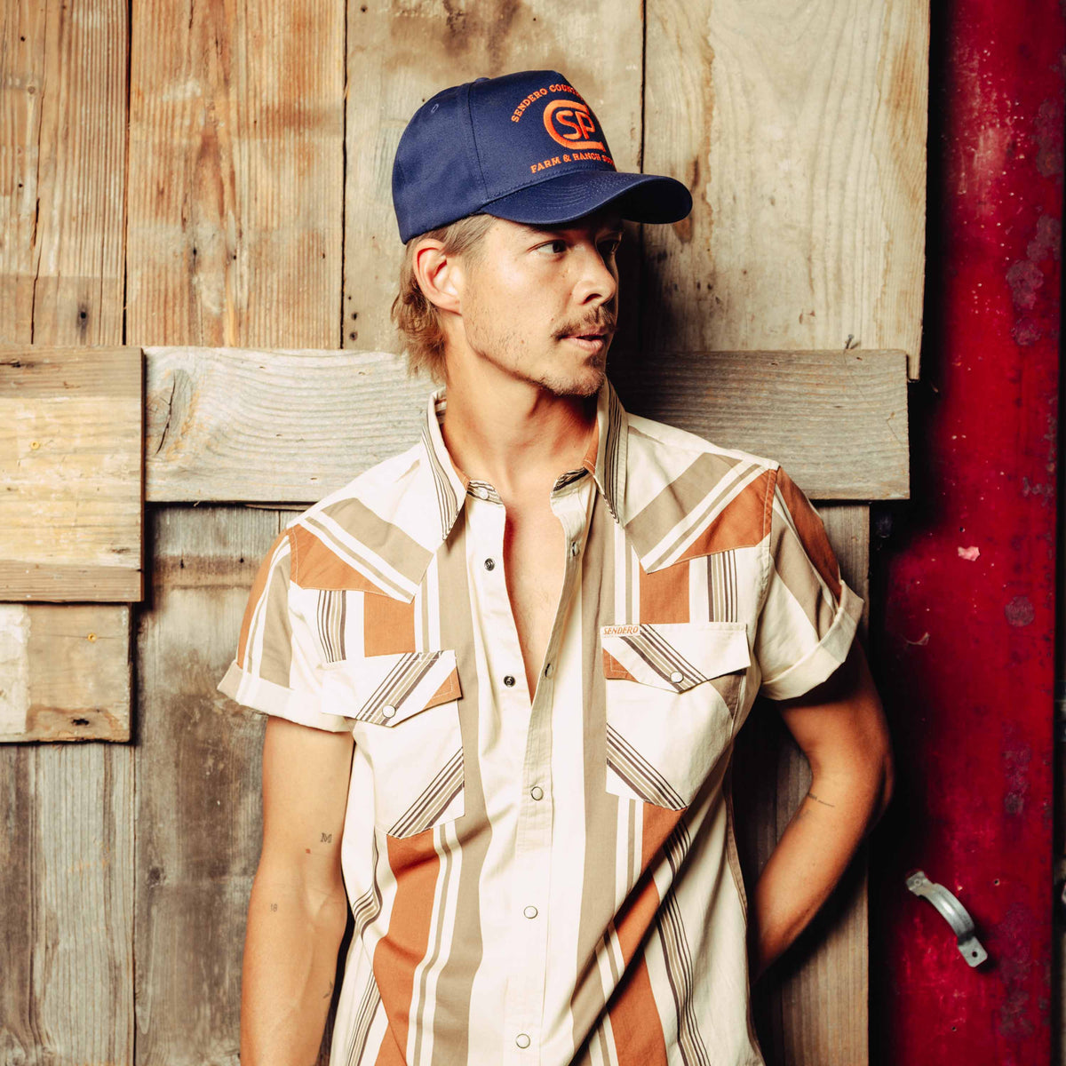 Sendero Provisions Co. The Wyatt Pearl Snap Short Sleeve Print Shirt