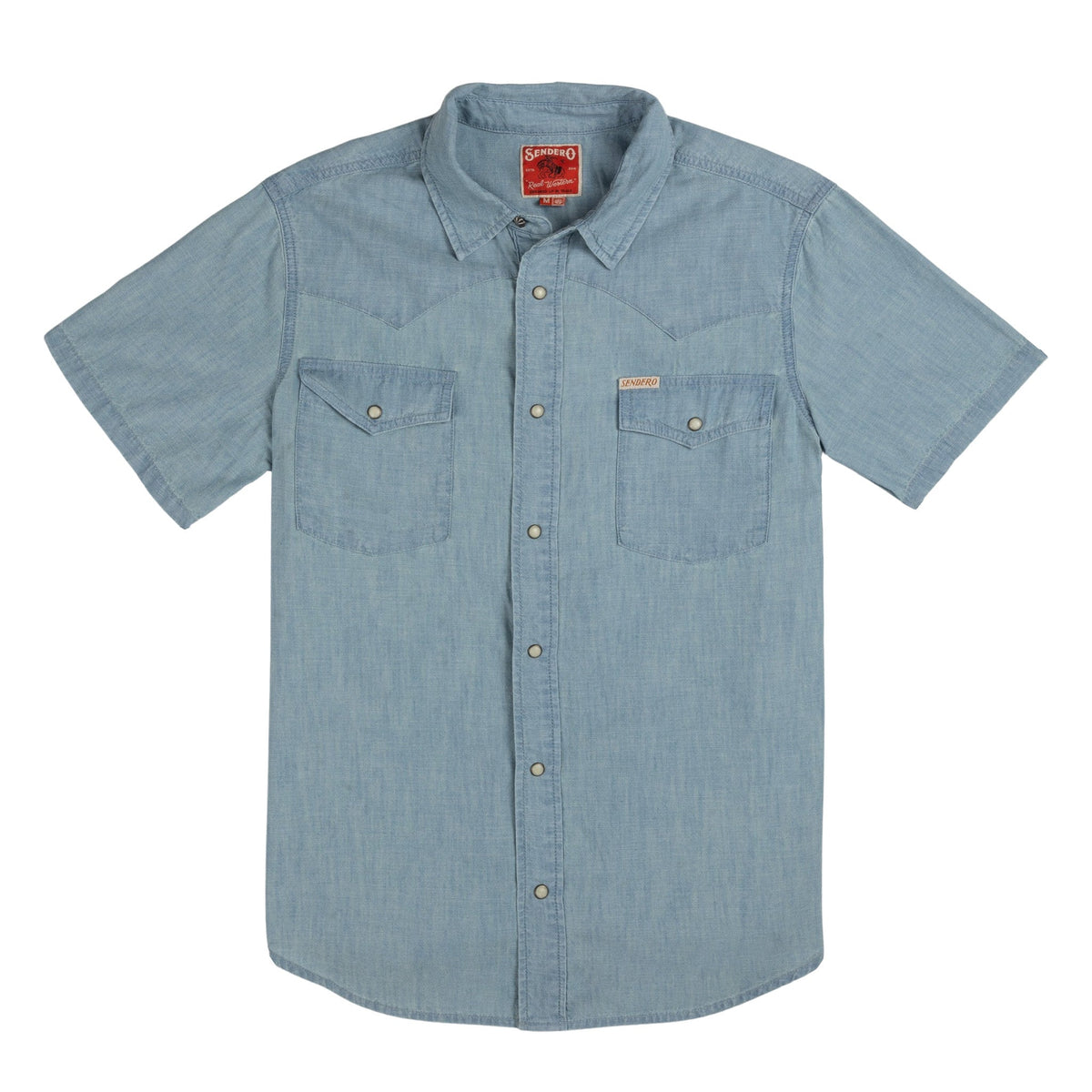 Sendero Provisions Co. The Wyatt Pearl Snap Short Sleeve Solid Shirt