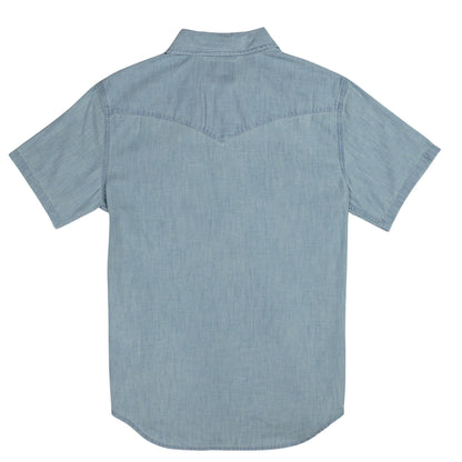 Sendero Provisions Co. The Wyatt Pearl Snap Short Sleeve Solid Shirt