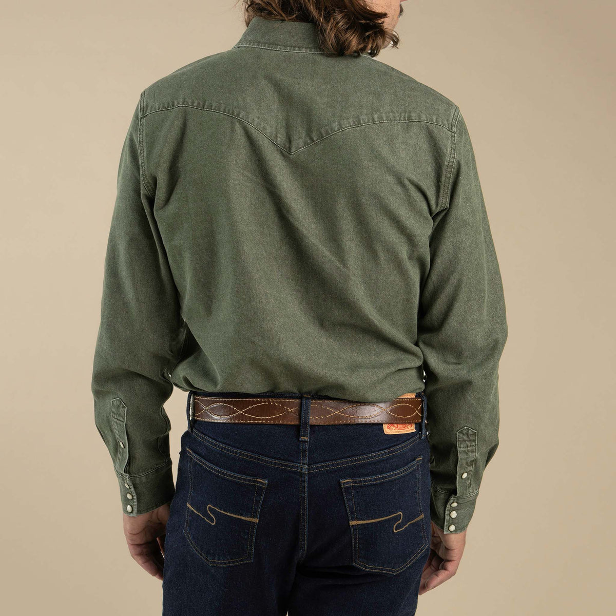 Sendero Provisions Co. The Wyatt Pearl Snap Long Sleeve Denim Shirt