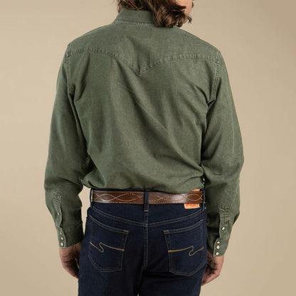 Sendero Provisions Co. The Wyatt Pearl Snap Long Sleeve Denim Shirt