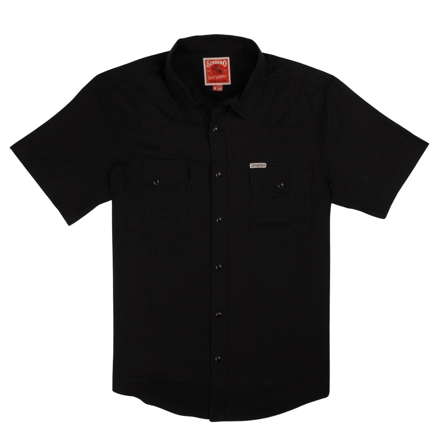 Sendero Provisions Co. The Wyatt Pearl Snap Short Sleeve Solid Shirt