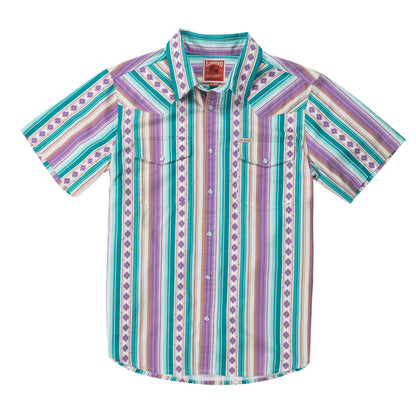 Sendero Provisions Co. The Wyatt Pearl Snap Short Sleeve Print Shirt