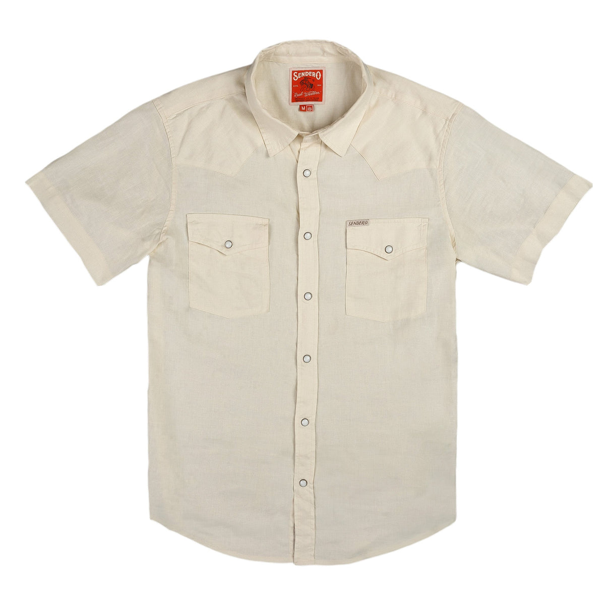 Sendero Provisions Co. The Wyatt Pearl Snap Short Sleeve Solid Shirt
