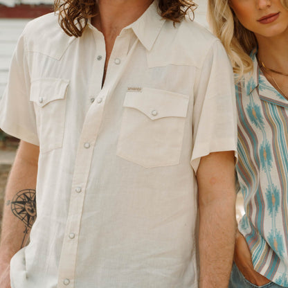 Sendero Provisions Co. The Wyatt Pearl Snap Short Sleeve Solid Shirt
