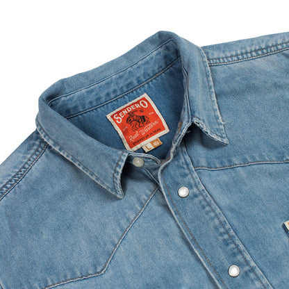 Sendero Provisions Co. The Wyatt Pearl Snap Long Sleeve Denim Shirt