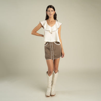 Sendero Provisions Co. Calamity Pearl Snap Skirt