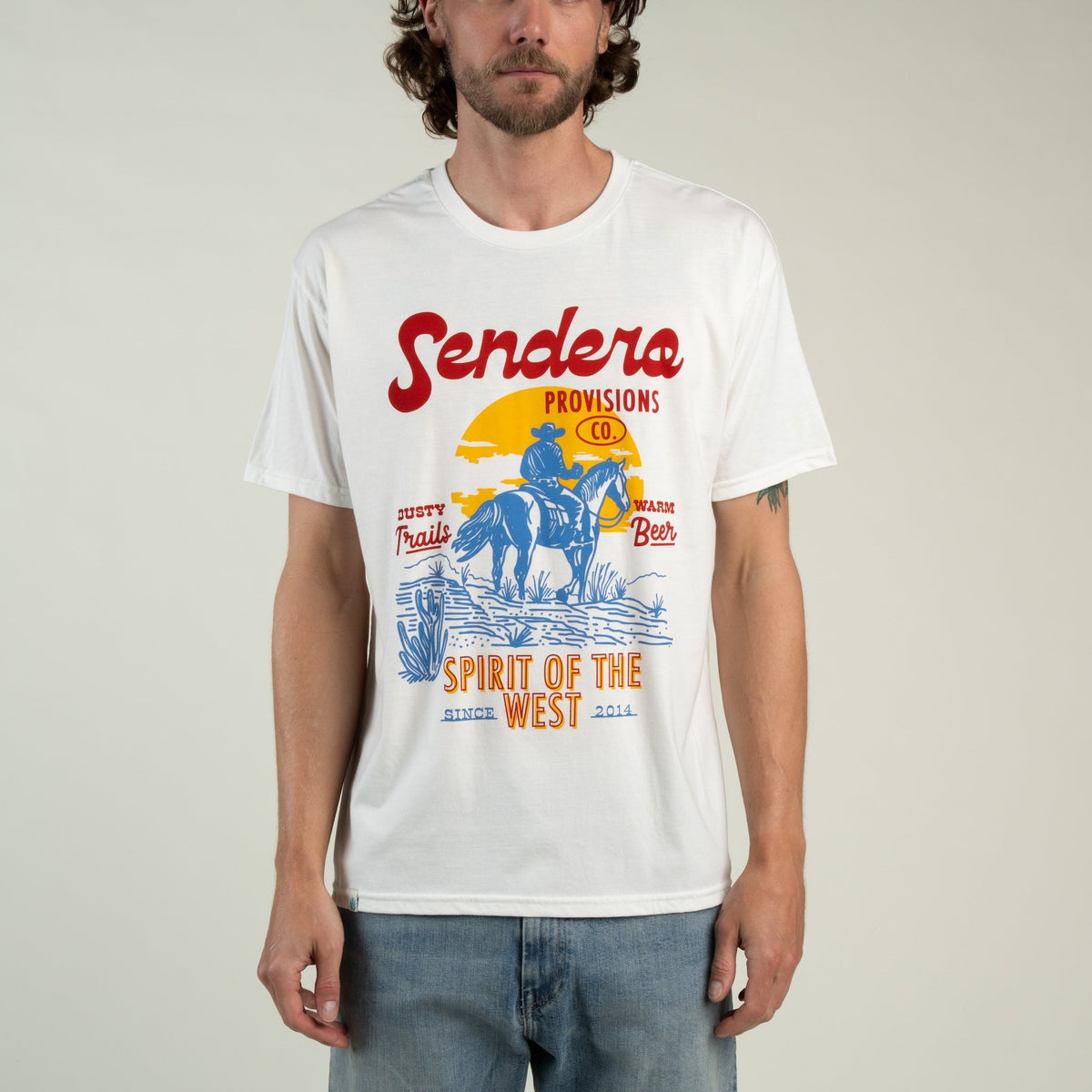 Sendero Provisions Co. Dusty Trail T-Shirt - Vintage White