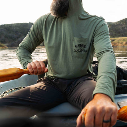 Sendero Provisions Co. Trout Built Yucatan Bamboo Hoodie Tech Long Sleeve Shirt
