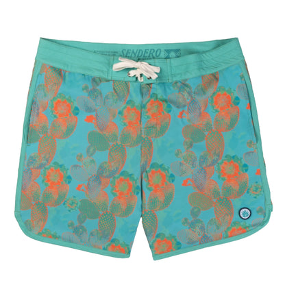 Sendero Provisions Co. Point Bar Boardshort - Nopal Cosmico - Verde Vivo