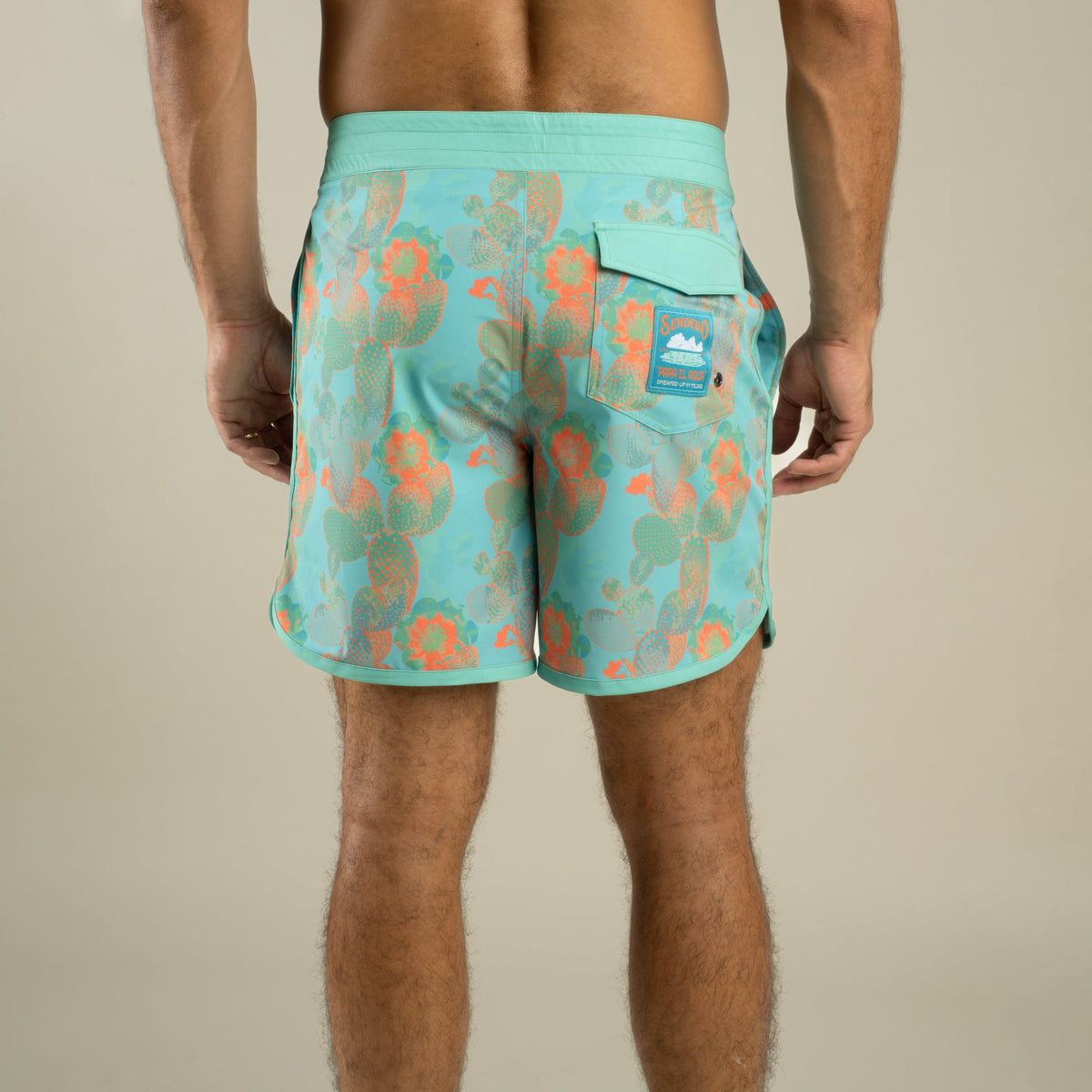 Sendero Provisions Co. Point Bar Boardshort - Nopal Cosmico - Verde Vivo