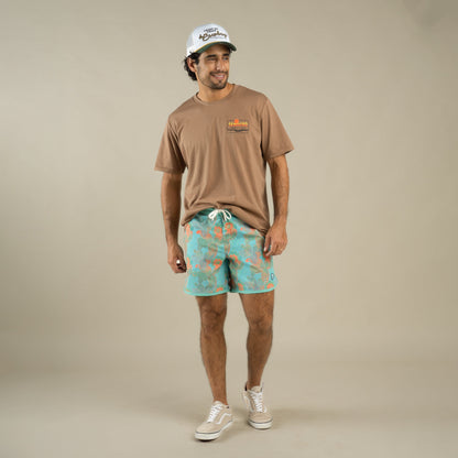 Sendero Provisions Co. Point Bar Boardshort - Nopal Cosmico - Verde Vivo