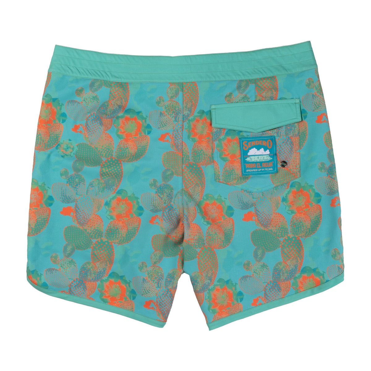 Sendero Provisions Co. Point Bar Boardshort - Nopal Cosmico - Verde Vivo