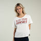 Vintage White/Red Print