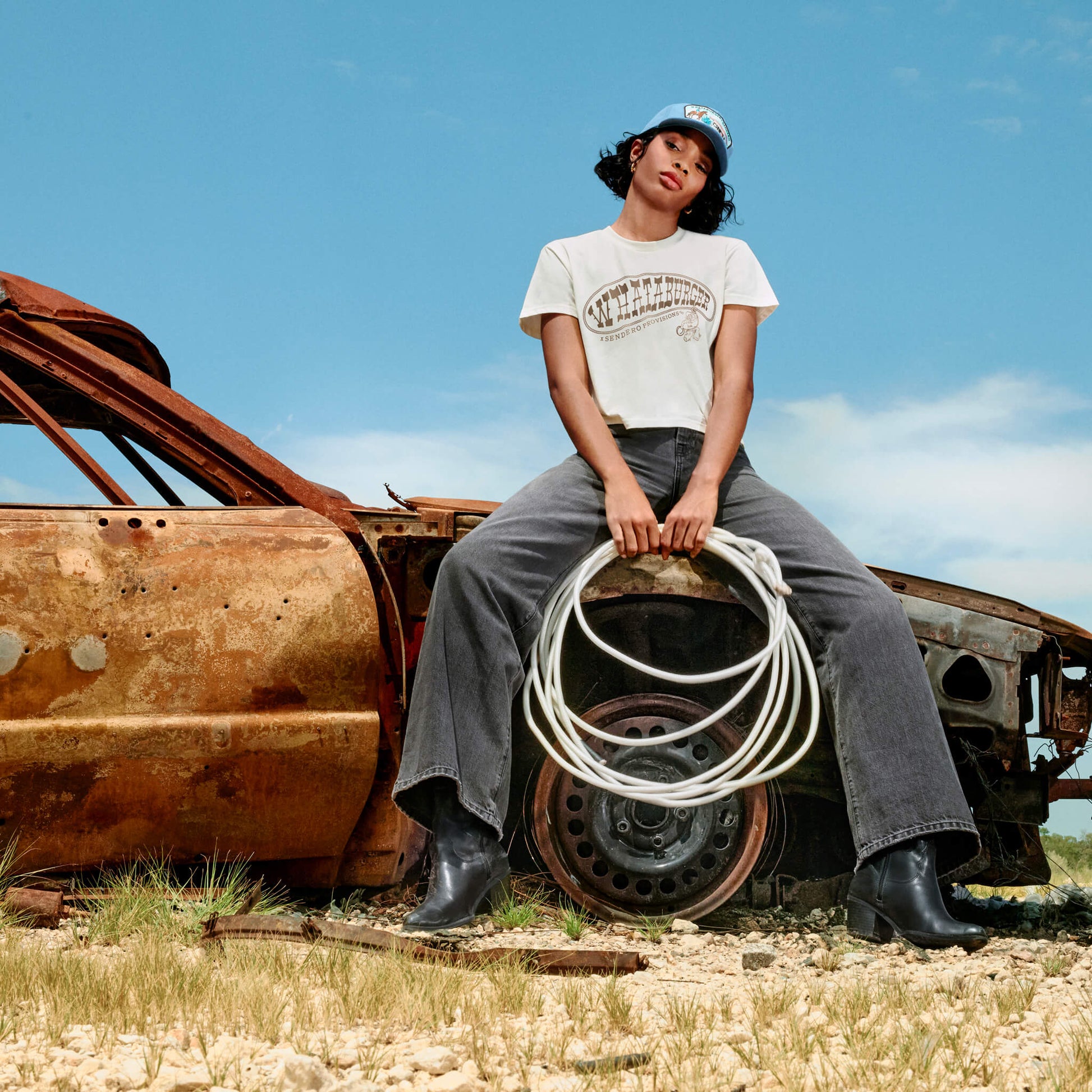 Sendero Provisions Co. Whataburger x Sendero WhataRopin' Boxy Tee