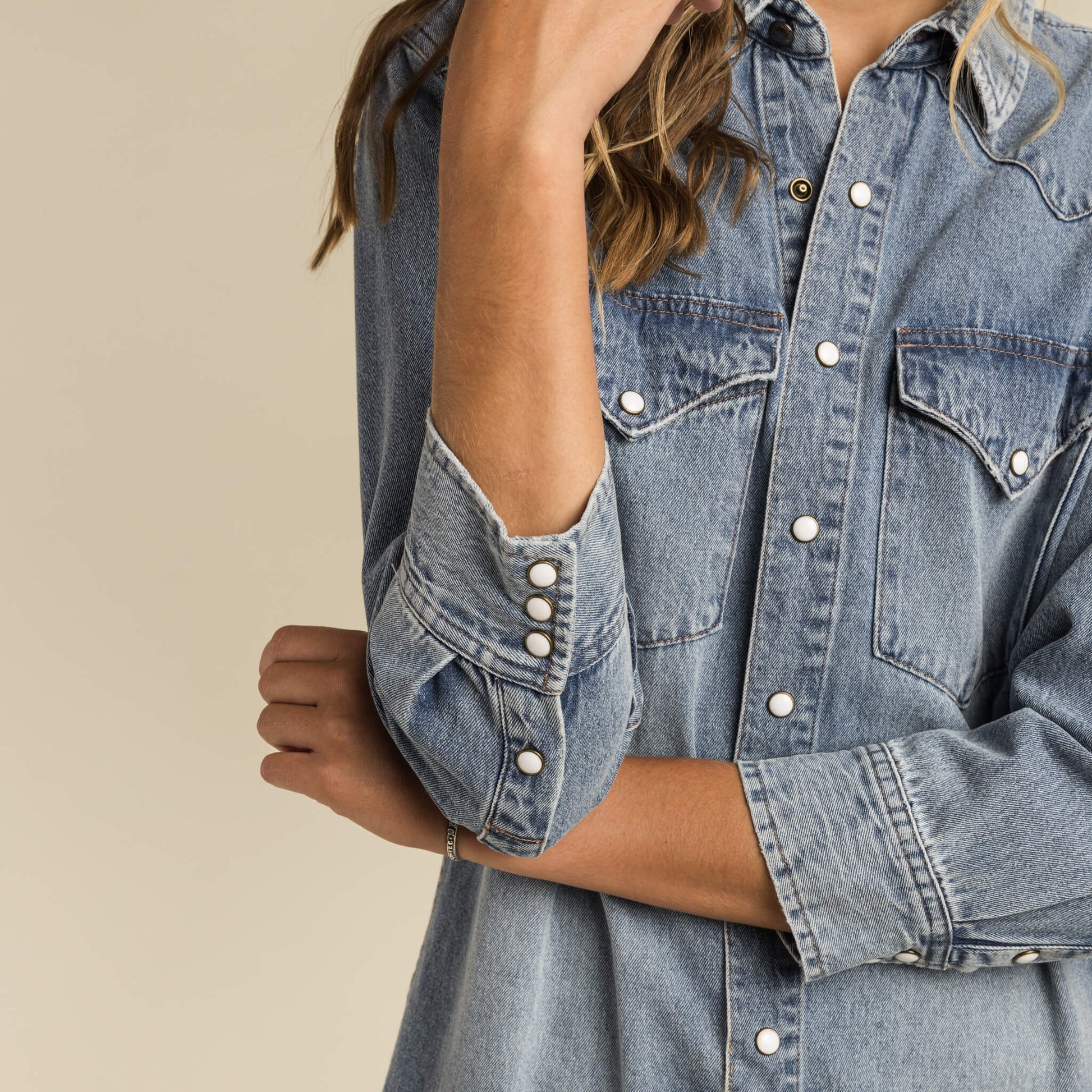 Sendero Provisions Co. The Annie Pearl Snap Shirtdress