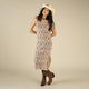 Chama Chevron - Cream/Teal