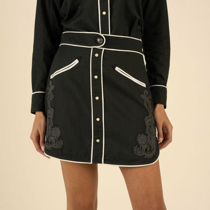 Sendero Provisions Co. Calamity Pearl Snap Skirt
