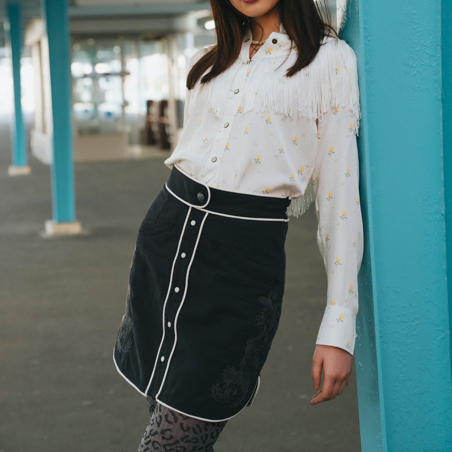 Sendero Provisions Co. Calamity Pearl Snap Skirt