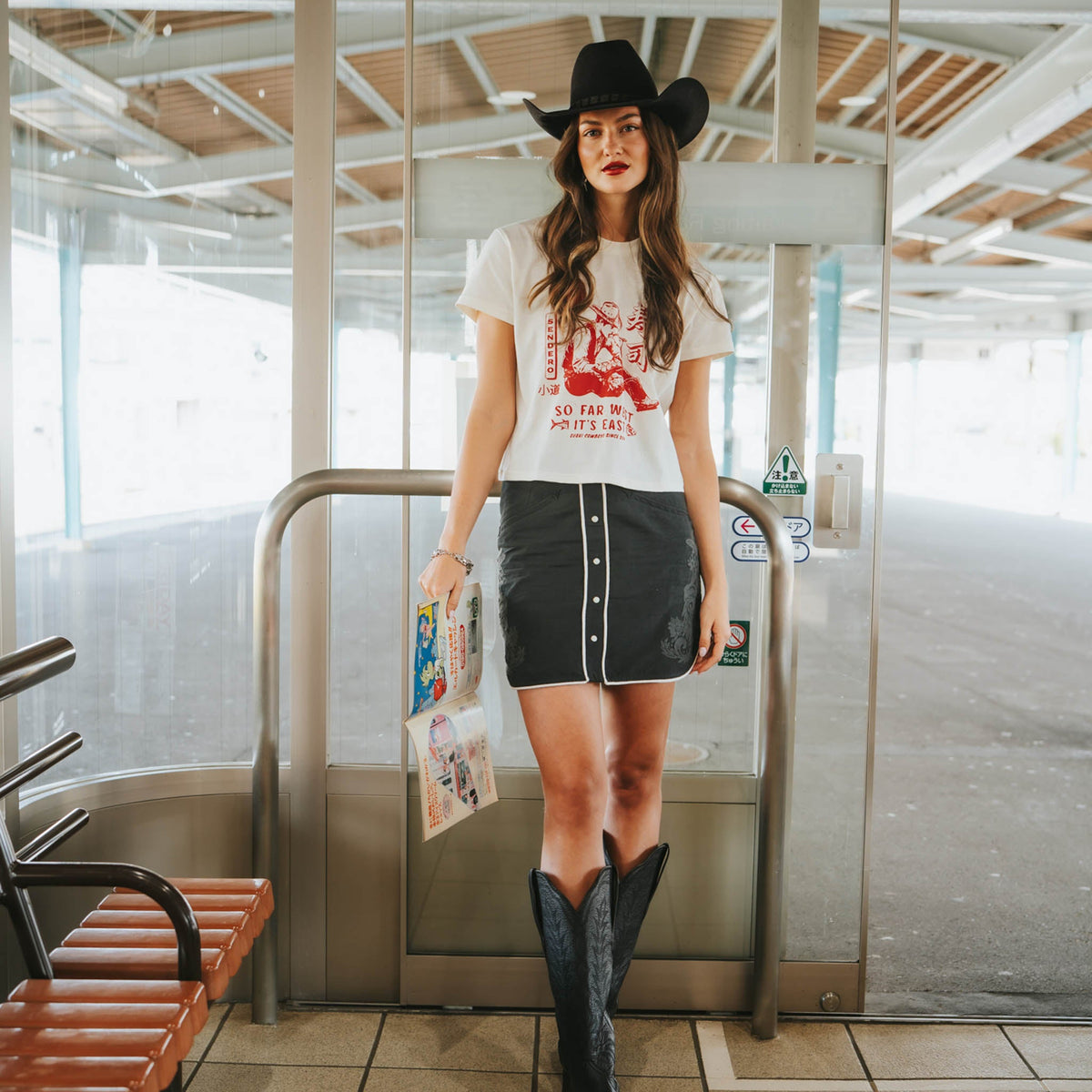 Sendero Provisions Co. Calamity Pearl Snap Skirt