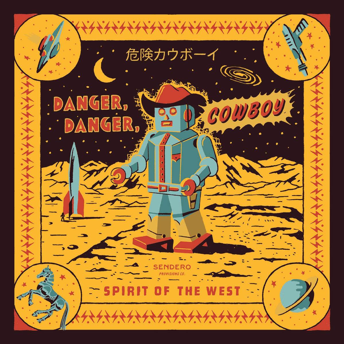 Sendero Provisions Co. Danger Cowboy Bandana