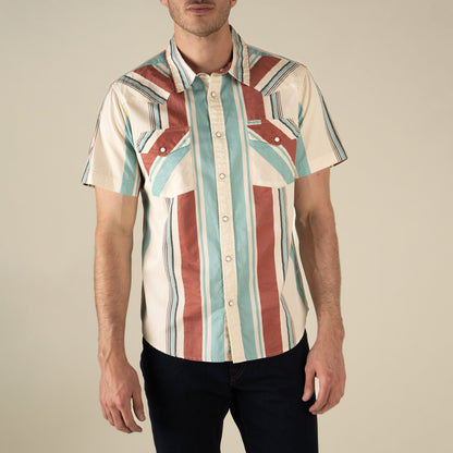 Sendero Provisions Co. The Wyatt Pearl Snap Short Sleeve Print Shirt