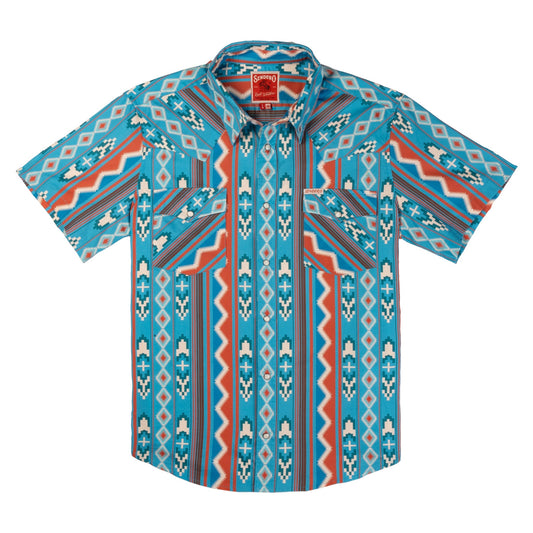 Sendero Provisions Co. The Wyatt Pearl Snap Short Sleeve Print Shirt