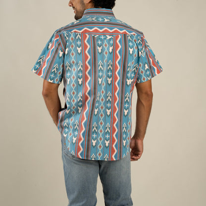 Sendero Provisions Co. The Wyatt Pearl Snap Short Sleeve Print Shirt