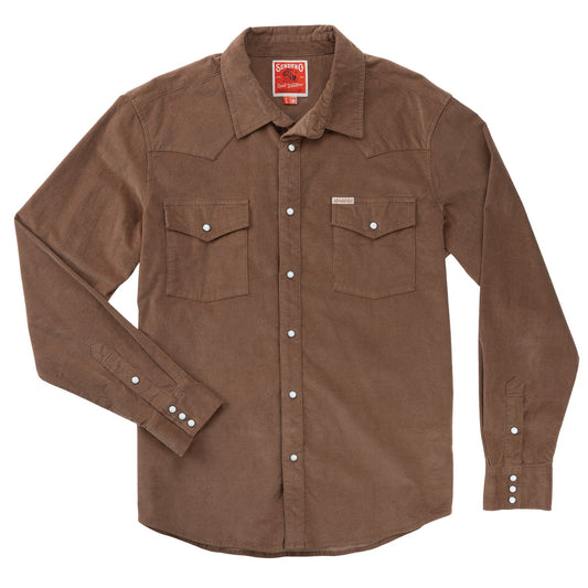 Sendero Provisions Co. The Wyatt Pearl Snap Long Sleeve Corduroy Shirt