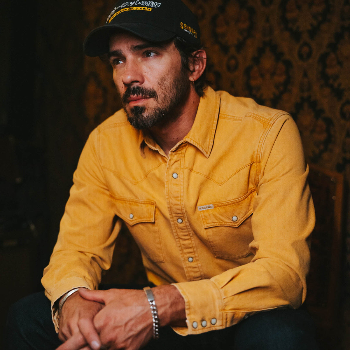 Sendero Provisions Co. The Wyatt Pearl Snap Long Sleeve Denim Shirt