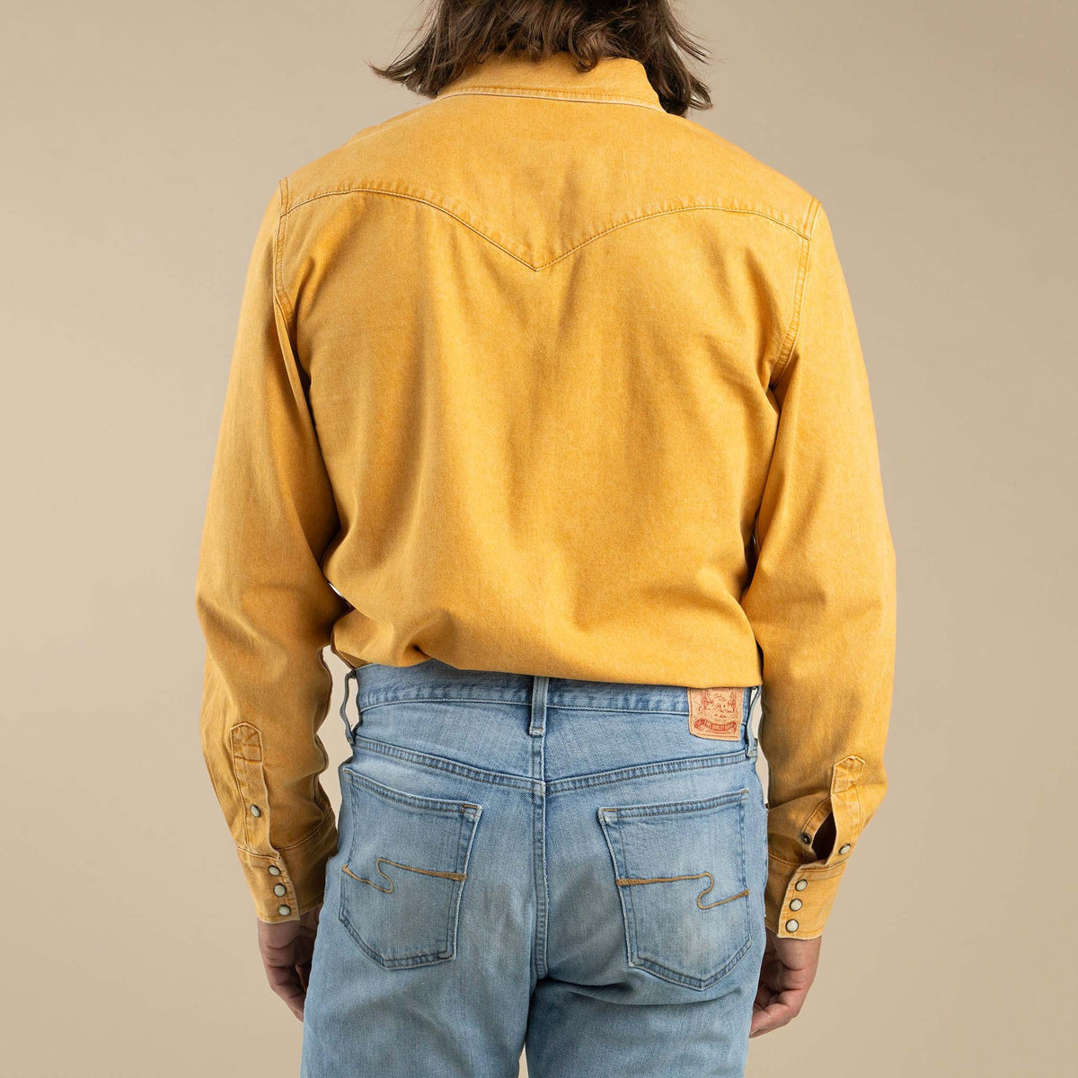 Sendero Provisions Co. The Wyatt Pearl Snap Long Sleeve Denim Shirt