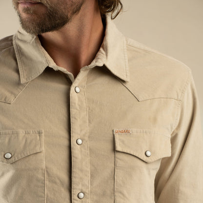 Sendero Provisions Co. The Wyatt Pearl Snap Long Sleeve Corduroy Shirt