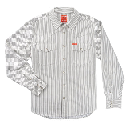 Sendero Provisions Co. The Wyatt Pearl Snap Long Sleeve Denim Shirt