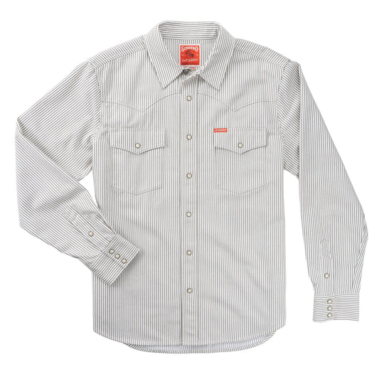 Sendero Provisions Co. The Wyatt Pearl Snap Long Sleeve Denim Shirt