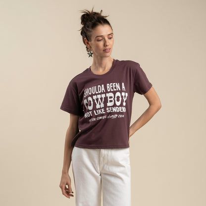 Sendero Provisions Co. Shoulda Been A Cowboy Boxy Tee