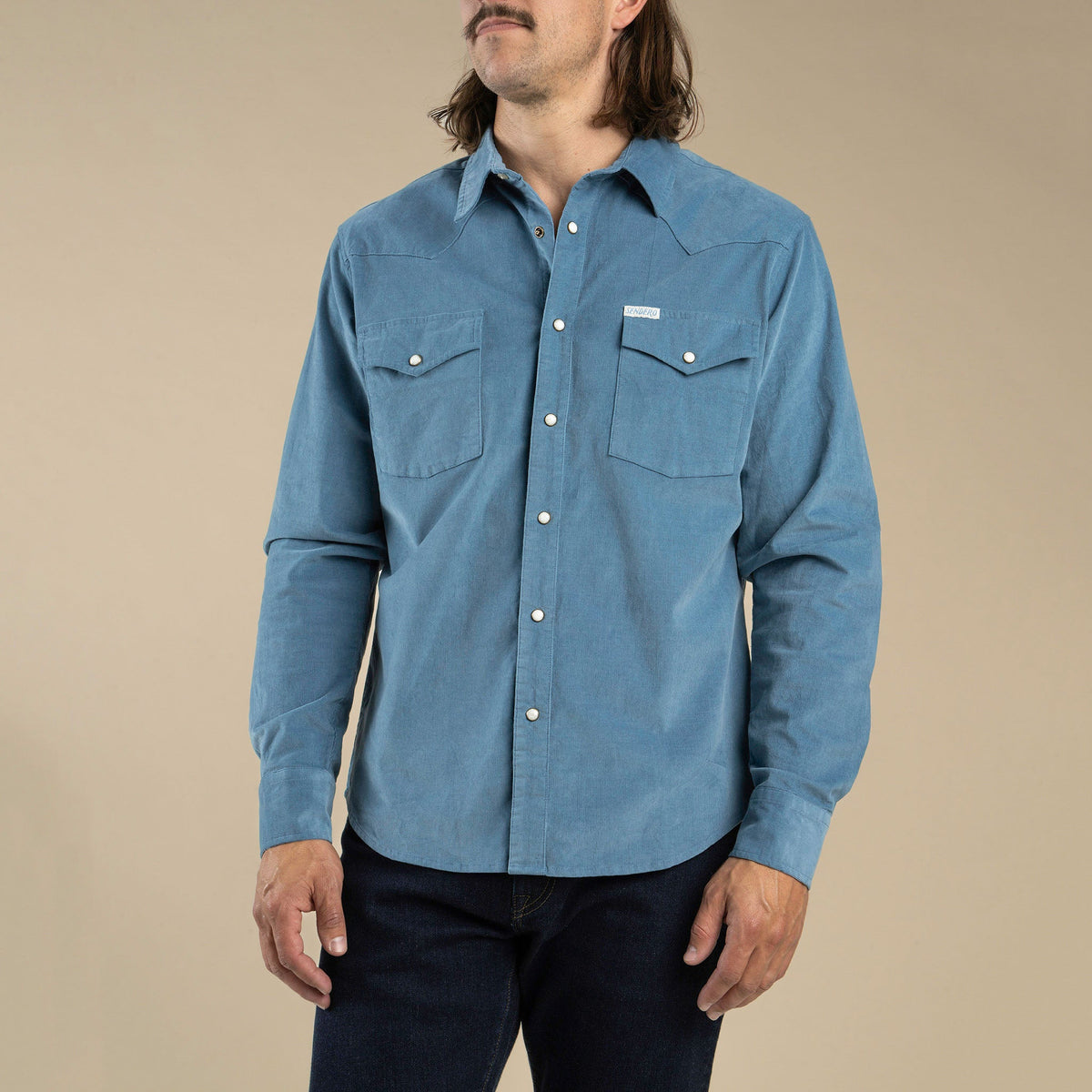 Sendero Provisions Co. The Wyatt Pearl Snap Long Sleeve Corduroy Shirt